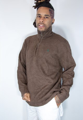 RALPH LAUREN 1/4 ZIP SWEATSHIRT