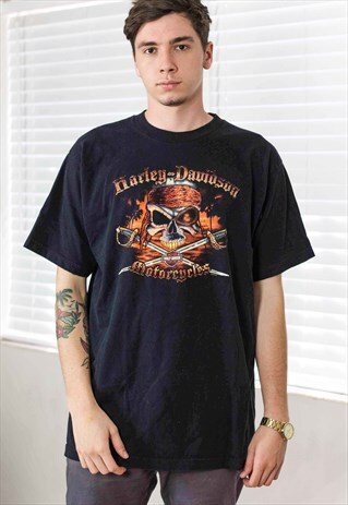 VINTAGE HARLEY DAVIDSON T-SHIRT LOGO 90S XL 10.2