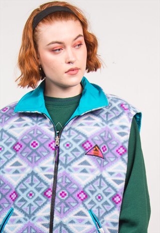 VINTAGE 90'S FLEECE GILET JACKET