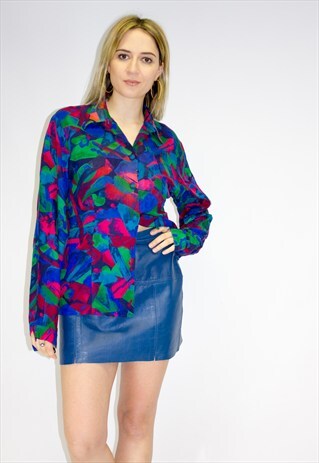 VINTAGE 90'S PRINT SHIRT / BLOUSE