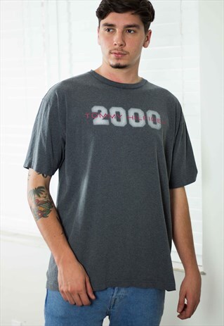 VINTAGE TOMMY HILFIGER T-SHIRT LOGO 90S XL 9