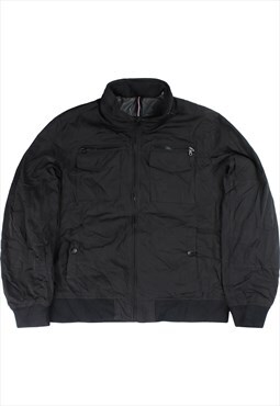 Vintage  Tommy Hilfiger Windbreaker Jacket Full Zip Up Black