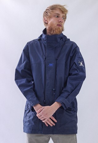 VINTAGE MENS HELLY HANSEN WINDBREAKER SAILING GEAR JACKET