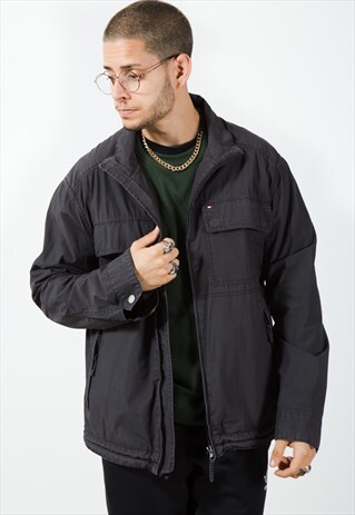 VINTAGE 90S TOMMY HILFIGER WINDBREAKER JACKET / S3690