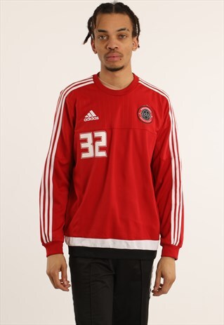 VINTAGE ADIDAS PRINTED LOGO FOOTBALL SWEATSHIRT