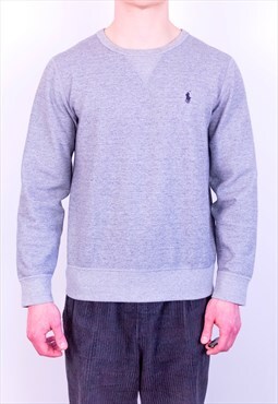 Vintage Ralph Lauren Sweatshirt in Grey Small