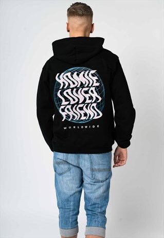 BLACK OVERSIZED HOMIE LOVER FRIEND HOODIE