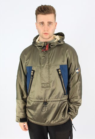 TOMMY HILFIGER FLEECE LINED VINTAGE SAILING JACKET