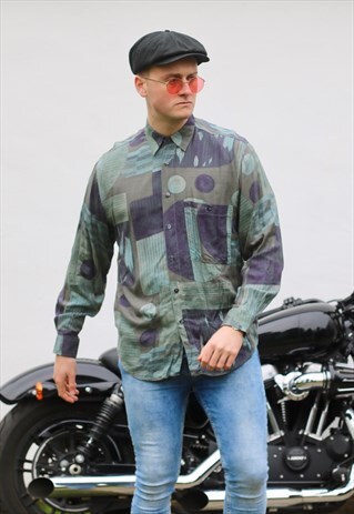 LAMBERTINE VINTAGE MOSAIC GEOMETRIC SHIRT