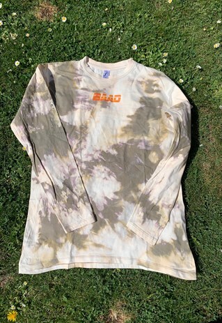 BAAD T-SHIRT LONG SLEEVE BEIGE TIE DYE FUTUR