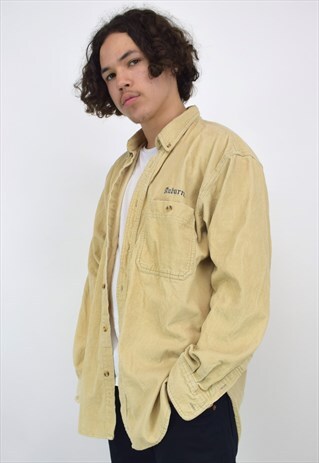 VINTAGE 90'S BEIGE CORDUROY SHIRT