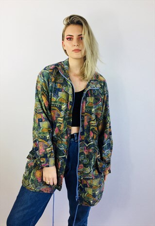 VINTAGE 80S PATTERN COAT