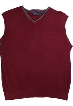 Nautica  Vest Sleeveless Knitted V Neck Jumper / Sweater XLa