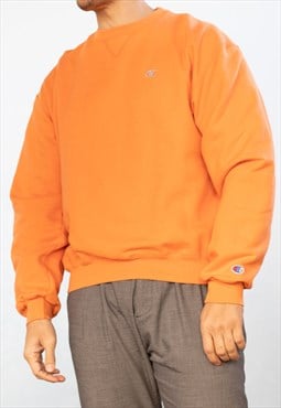 Vintage Champion Sweatshirt Classic Y2K in Orange L