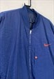 VINTAGE 90S NIKE BLUE ORANGE BOMBER REVERSIBLE JACKET XL