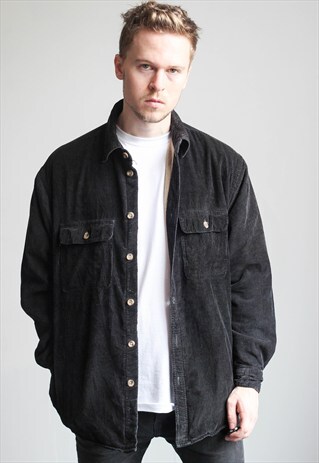 VINTAGE CORDUROY FLEECE LINED SHIRT