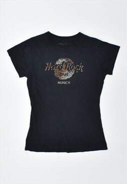 Vintage 00'a Y2K Hard Rock Cafe Munich T-Shirt Top Black