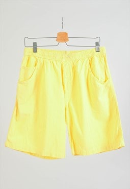 Vintage 90s boxer shorts in yellow