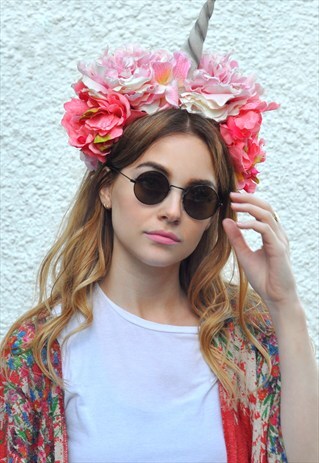 VINTAGE 90S ROUND METAL BLACK CIRCLE SUNGLASSES