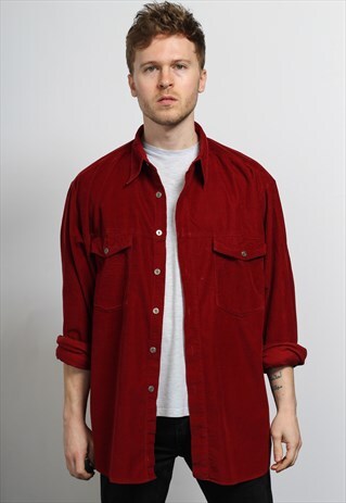 VINTAGE CORDUROY SHIRT RED
