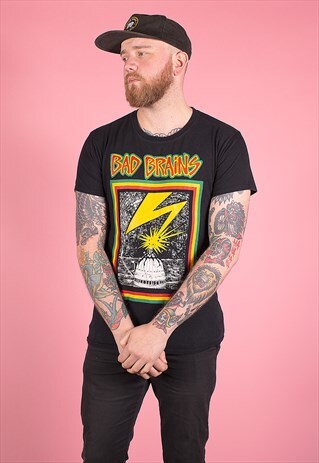 VINTAGE BAD BRAINS BAND T-SHIRT /R12018
