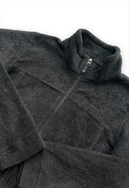 Columbia fleece jacket zipper dark grey
