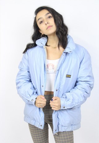 VINTAGE 90'S PALE BLUE PADDED JACKET