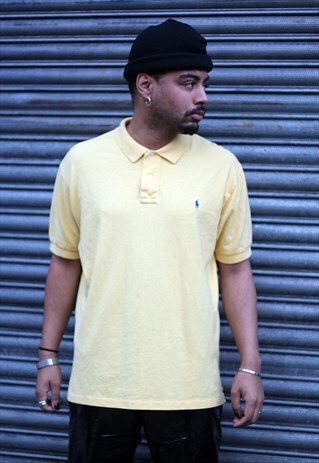 VINTAGE RALPH LAUREN YELLOW POLO SHIRT