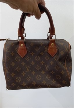 00's Louis Vuitton Speedy Bag Brown Mono