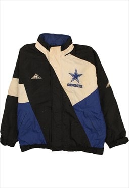 NFL 90's Cowboys Full Zip Up Heavyweight Puffer Jacket Large