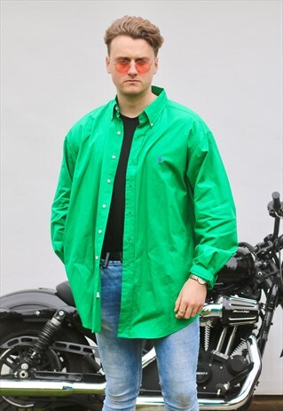 RALPH LAUREN USA APPLE GREEN VINTAGE SHIRT
