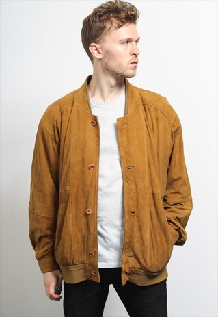 VINTAGE SUEDE BOMBER JACKET