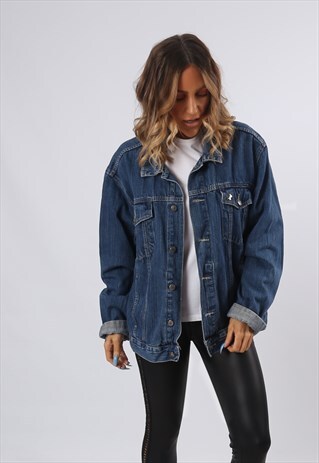DENIM JACKET WATSON'S OVERSIZED FITTED UK 16 - 18 (A6BW)
