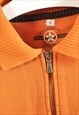 VINTAGE 90S POLO SWEATSHIRT IN ORANGE
