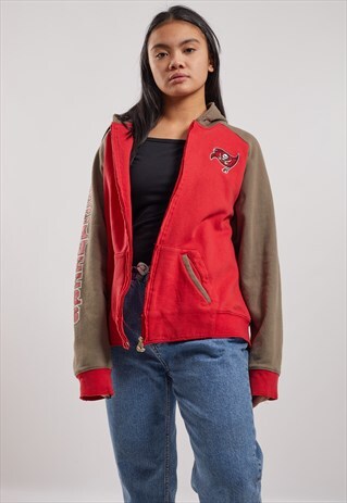 VINTAGE REEBOK TAMPA BAY BUCCANEERS ZIP-UP HOODIE