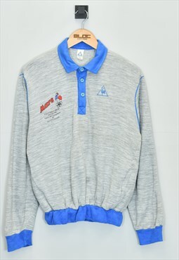 Vintage 1970's Le Coq Sportif Olympics Sweatshirt Grey XSmal