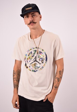 VINTAGE JORDAN T-SHIRT TOP BEIGE
