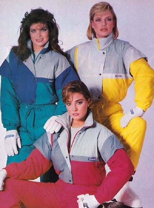 COLMAR one piece ski suits Ad C1985