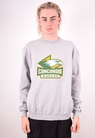 CHAMPION MENS VINTAGE EAGLES SWEATSHIRT JUMPER MEDIUM 90S