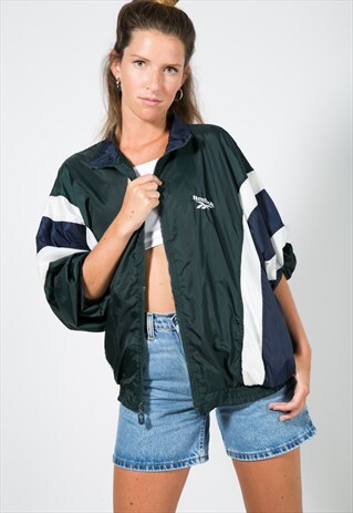 VINTAGE 80'S USA REEBOK SHELL SPORT JACKET / S1362