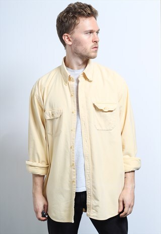 VINTAGE COTTON SHIRT ORANGE