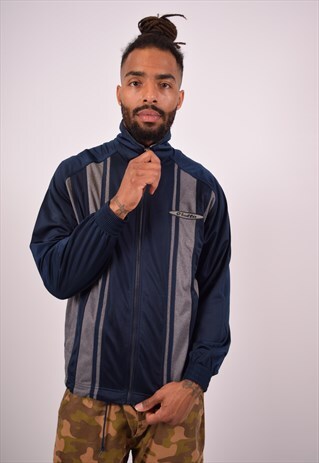 VINTAGE LOTTO TRACKSUIT TOP JACKET STRIPES TURQUOISE