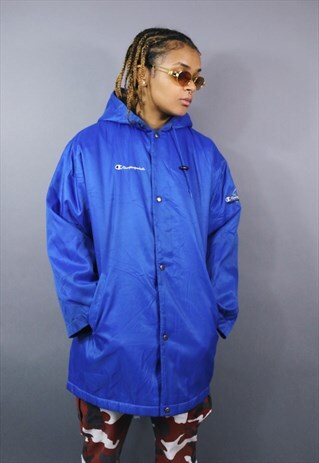 VINTAGE CHAMPION SPORT LONG HOODED COAT