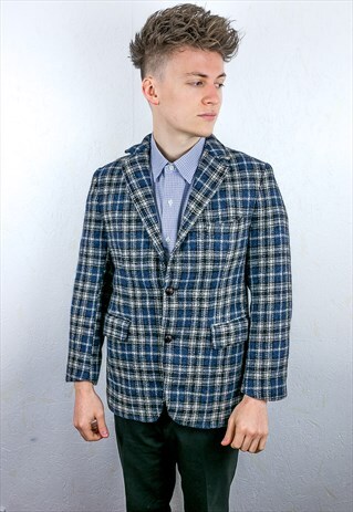 VINTAGE HARRIS TWEED BLAZER JACKET
