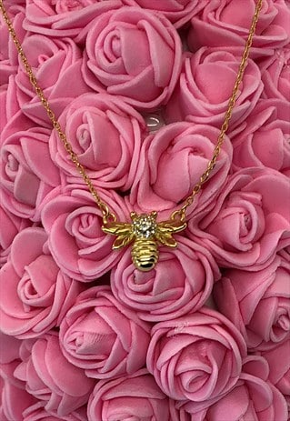 GOLD BEE NECKLACE