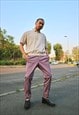 00S VINTAGE NOS GUCCI LILAC PLEATED TROUSERS