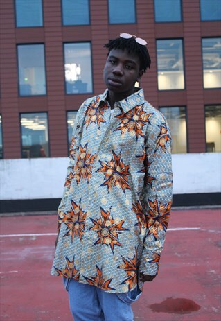 AFRICAN SHIRT MEN'S - FESTIVAL SHIRT - AFRICAN JACKET