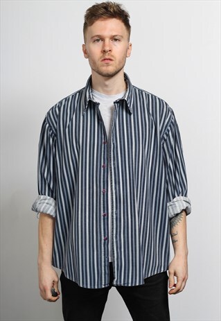 VINTAGE CORDUROY STRIPED SHIRT