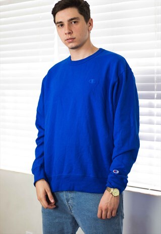 VINTAGE CHAMPION SWEATSHIRT LOGO 90S L 17.4