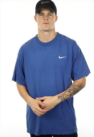 VINTAGE 90S NIKE T SHIRT BLUE